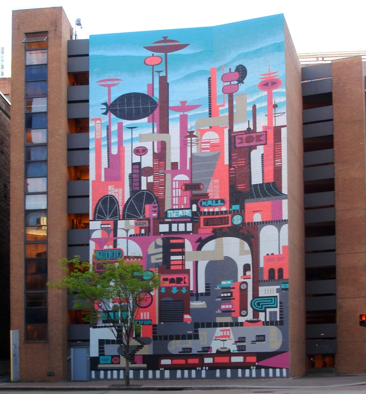 mural in downtown pittsburgh