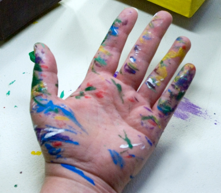 paint on hand