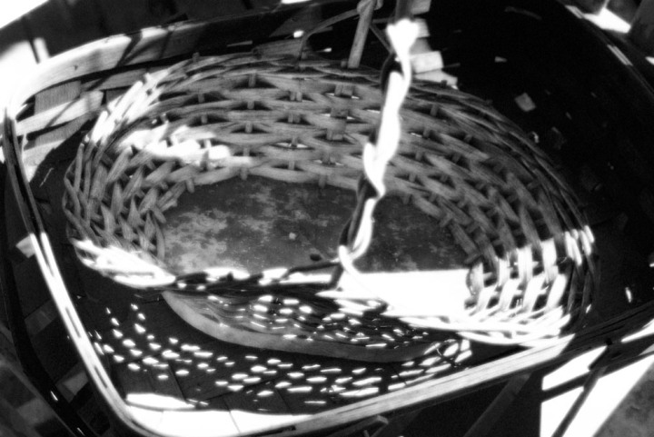 two baskets on rocker