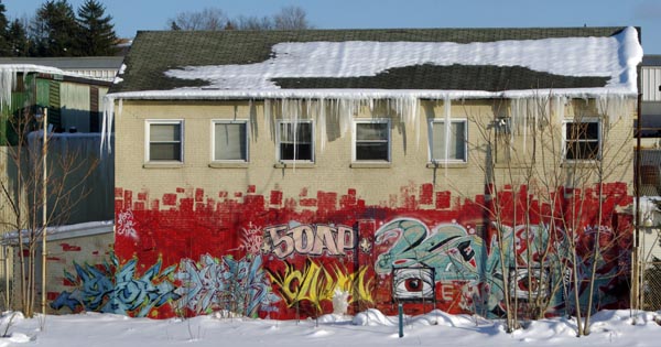 photo of painted graffiti mural