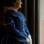 woman in civil war dress