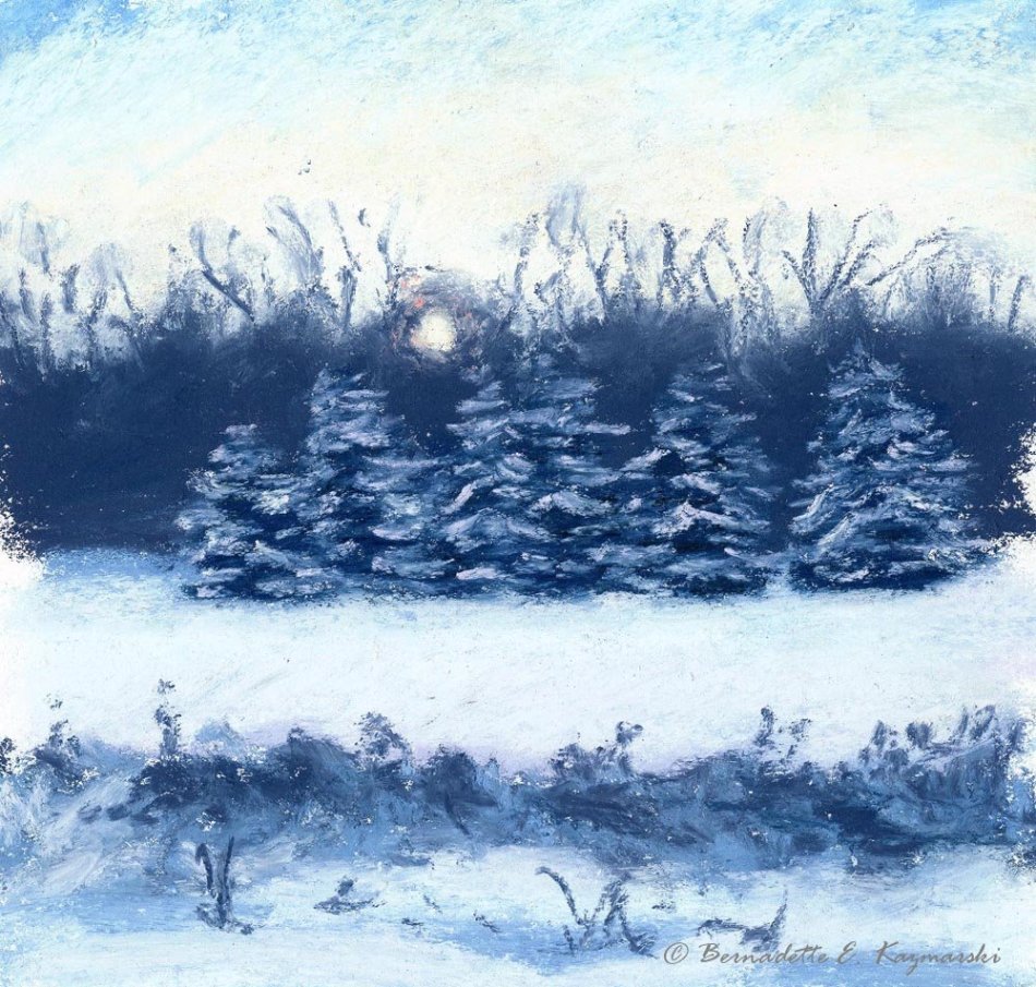 pastel painting of solstice