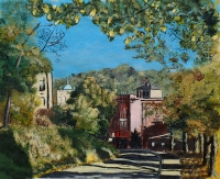 View from Beechwood, acrylic painting