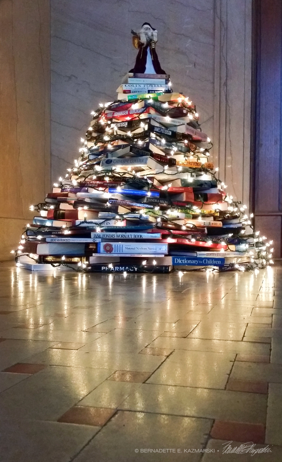 Christmas Book Tree