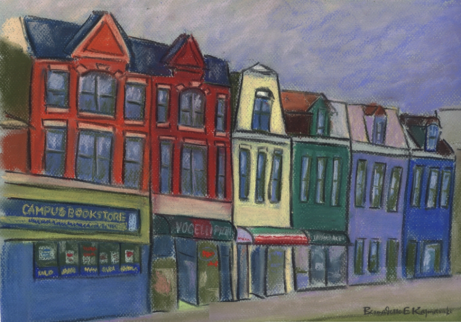"Old Oakland", pastel, 12" x 18"" © Bernadette E. Kazmarski